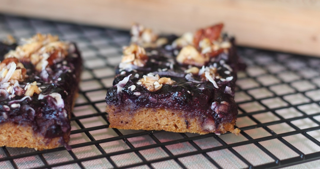 Blueberry Pumpkin Muffin Breakfast Bars